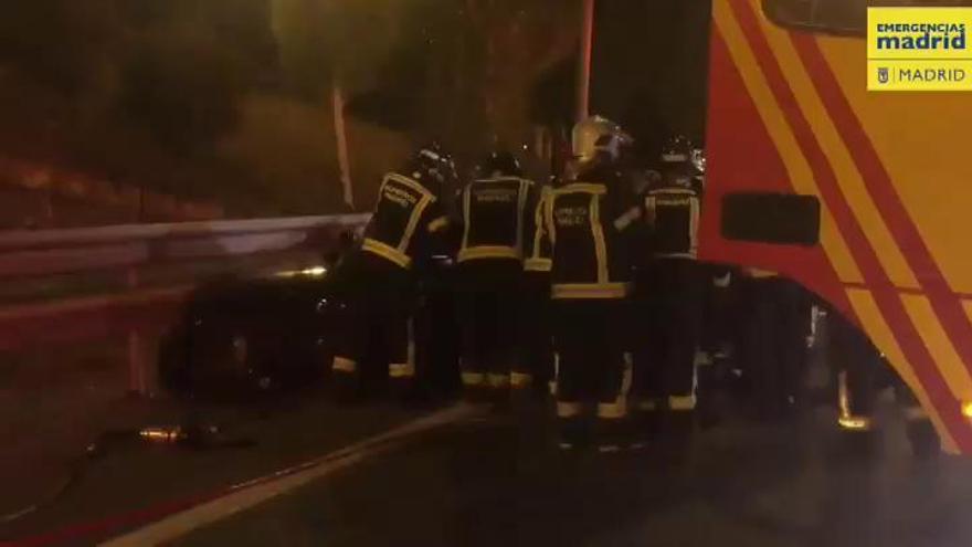 Un kamikaze que circulaba en sentido contrario provoca un accidente múltiple en Madrid