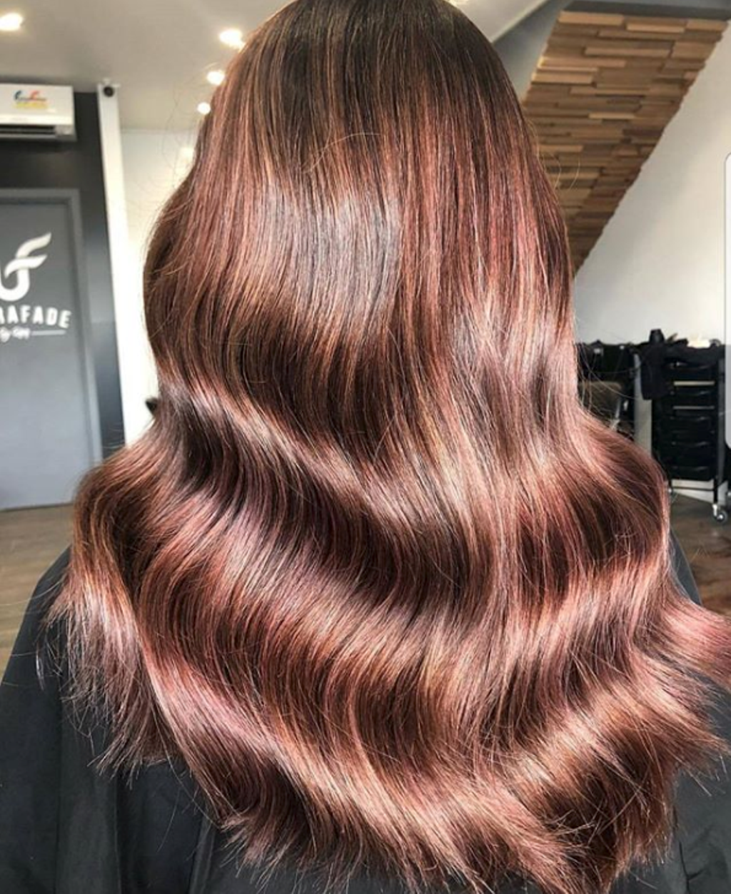 Tinte para pelo castaño de oro rosa