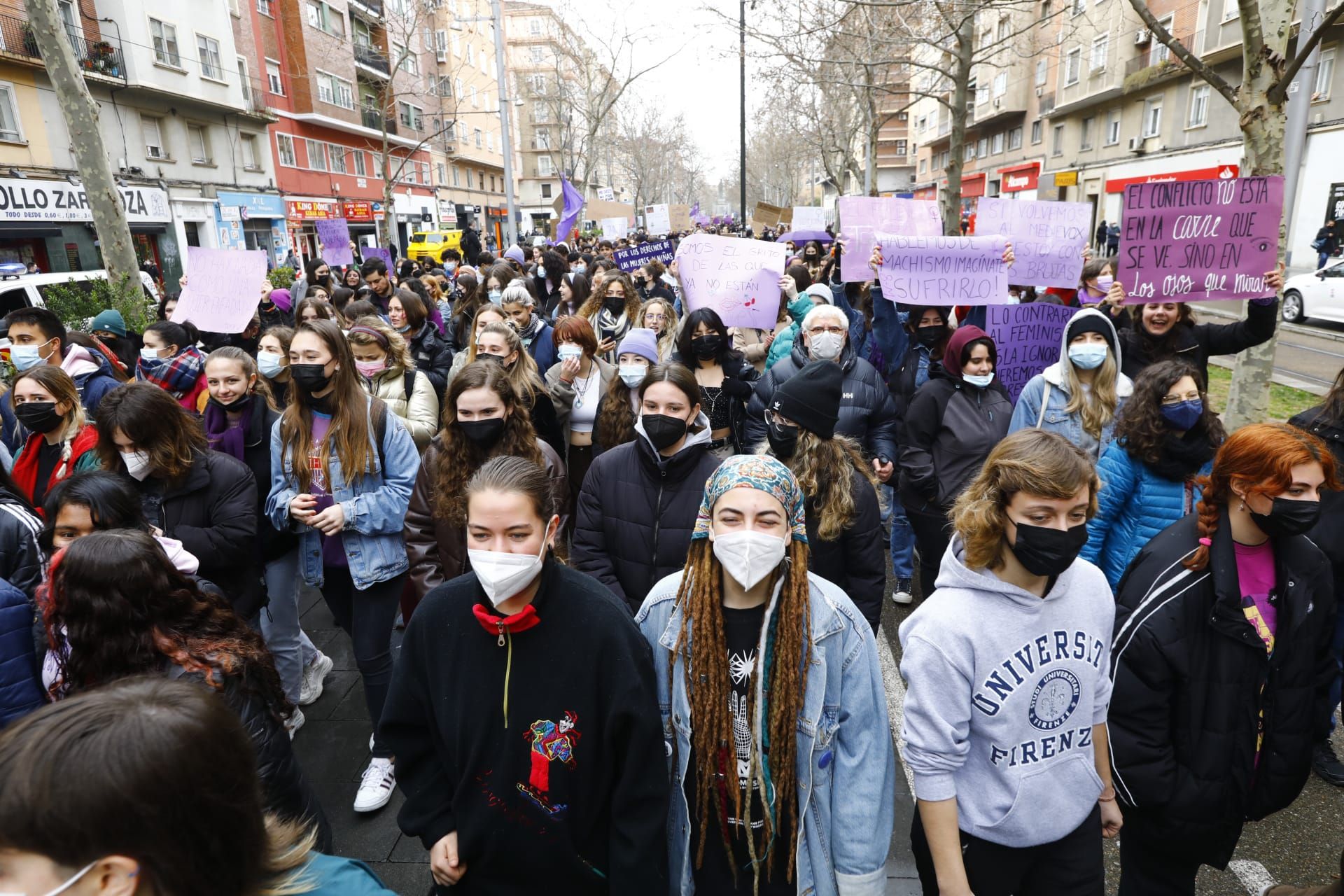 Manifestación estudiantil 8-M 2022