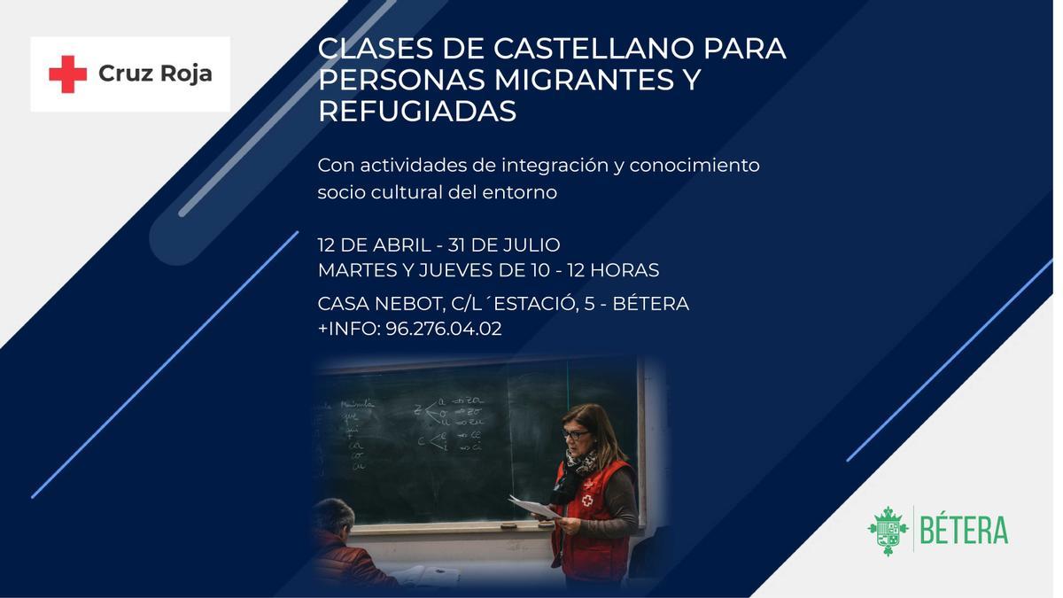 Clases de castellano en Bétera para refugiados