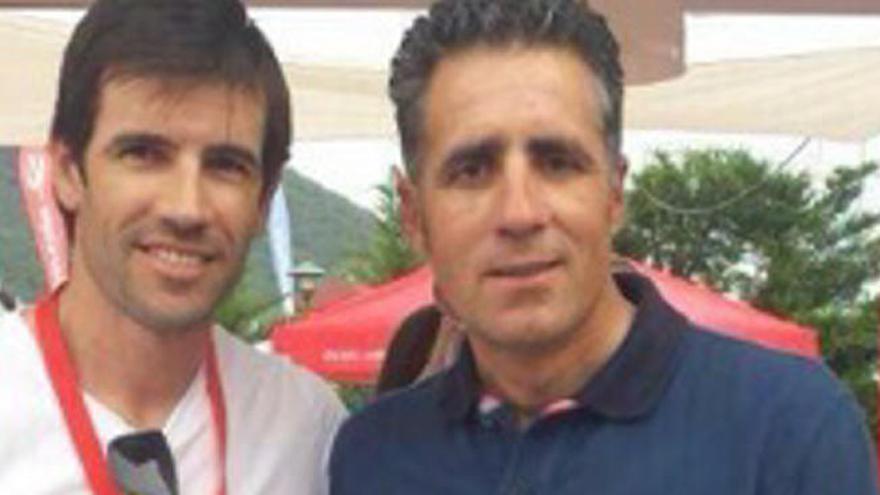 David Albelda e Indurain, en la exigente Quebrantahuesos