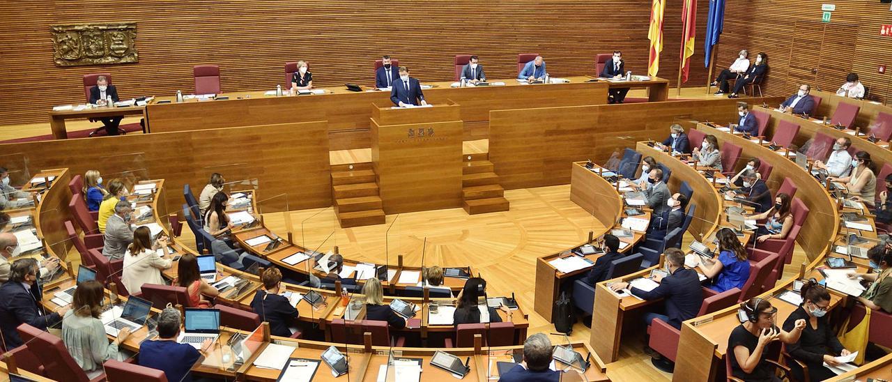 Los grupos parlamentarios y el Consell participan en una sesión plenaria en el mes de  junio, una de las últimas celebradas antes del parón por el periodo estival.  | INFORMACIÓN