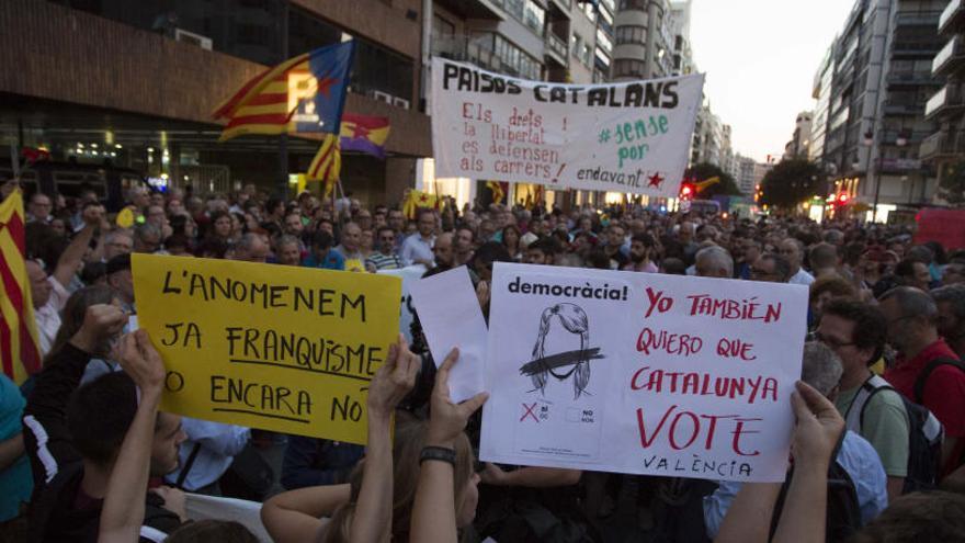 Manifestación del 20 de septiembre en Barcelona.