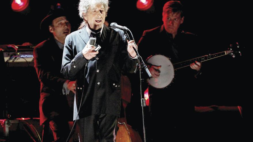 El músico Bob Dylan, durante un concierto.