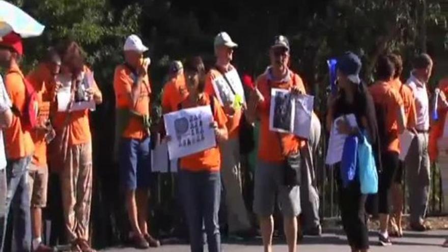 Protestas contra Rajoy en la apertura del curso