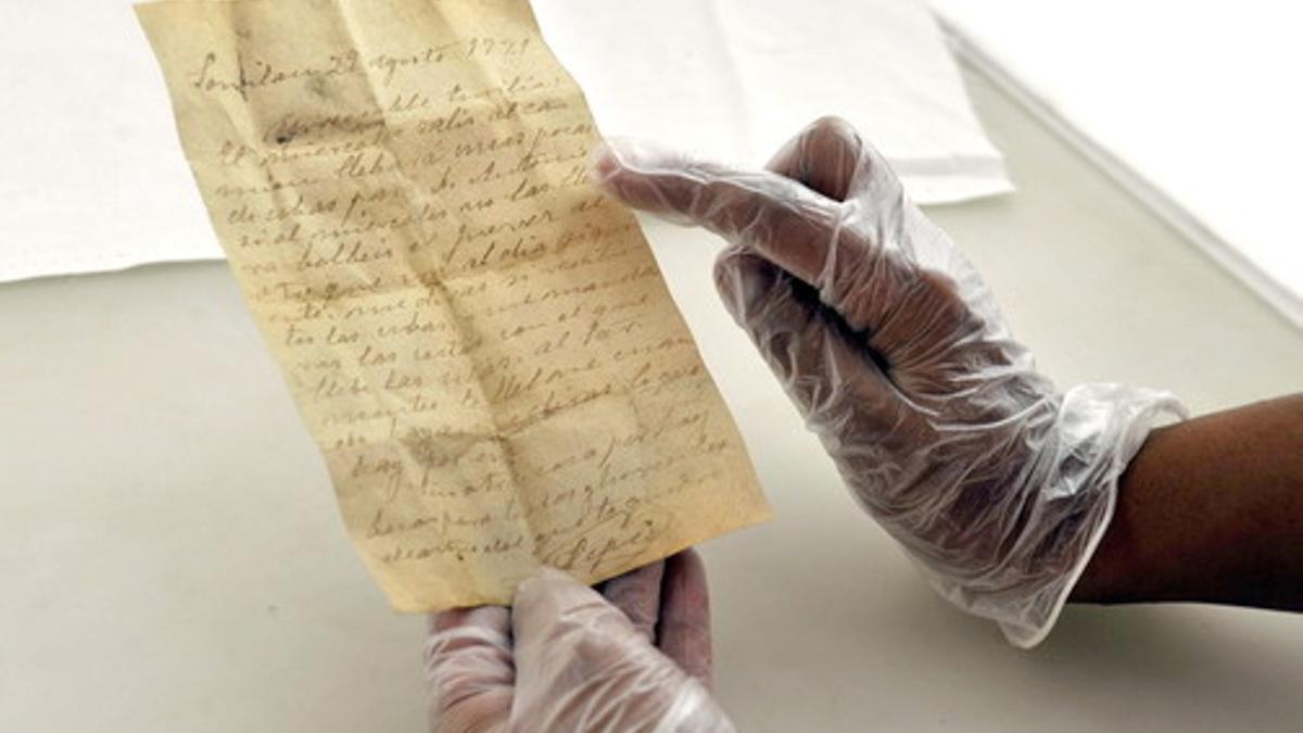 Carta encontrada en el artesonado mudéjar de la desaparecida iglesia de San Gil en Granada