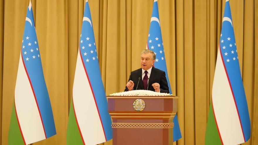 El presidente de Uzbekistán, Shavkat Mirziyoyev.