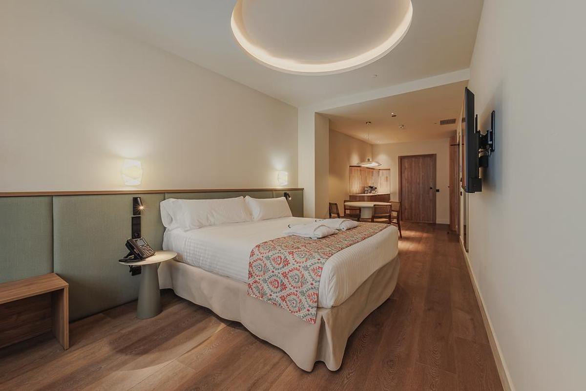 Habitación del hotel recién estrenado en València.