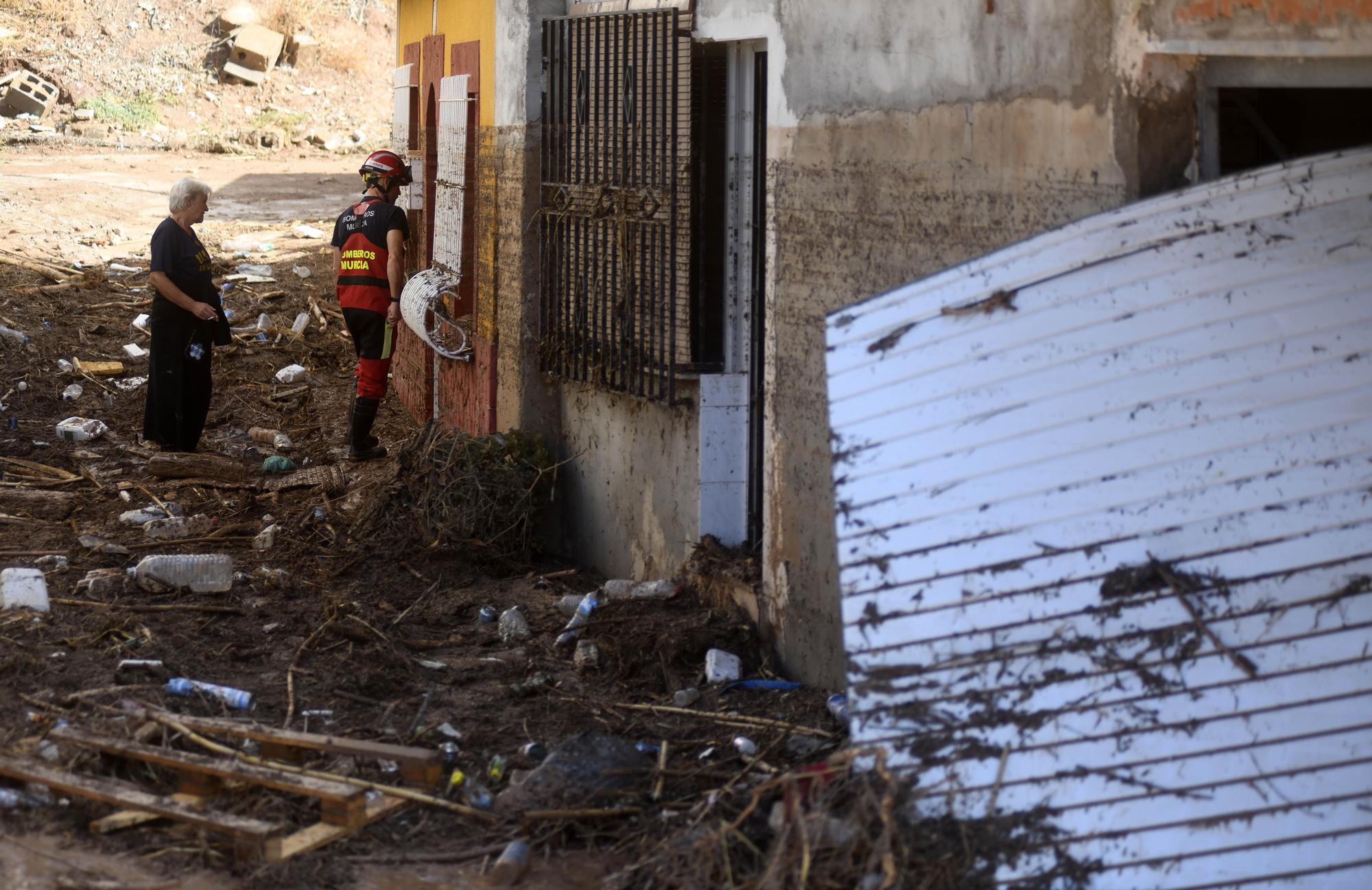 Los estragos del temporal en Javalí Viejo, en imágenes