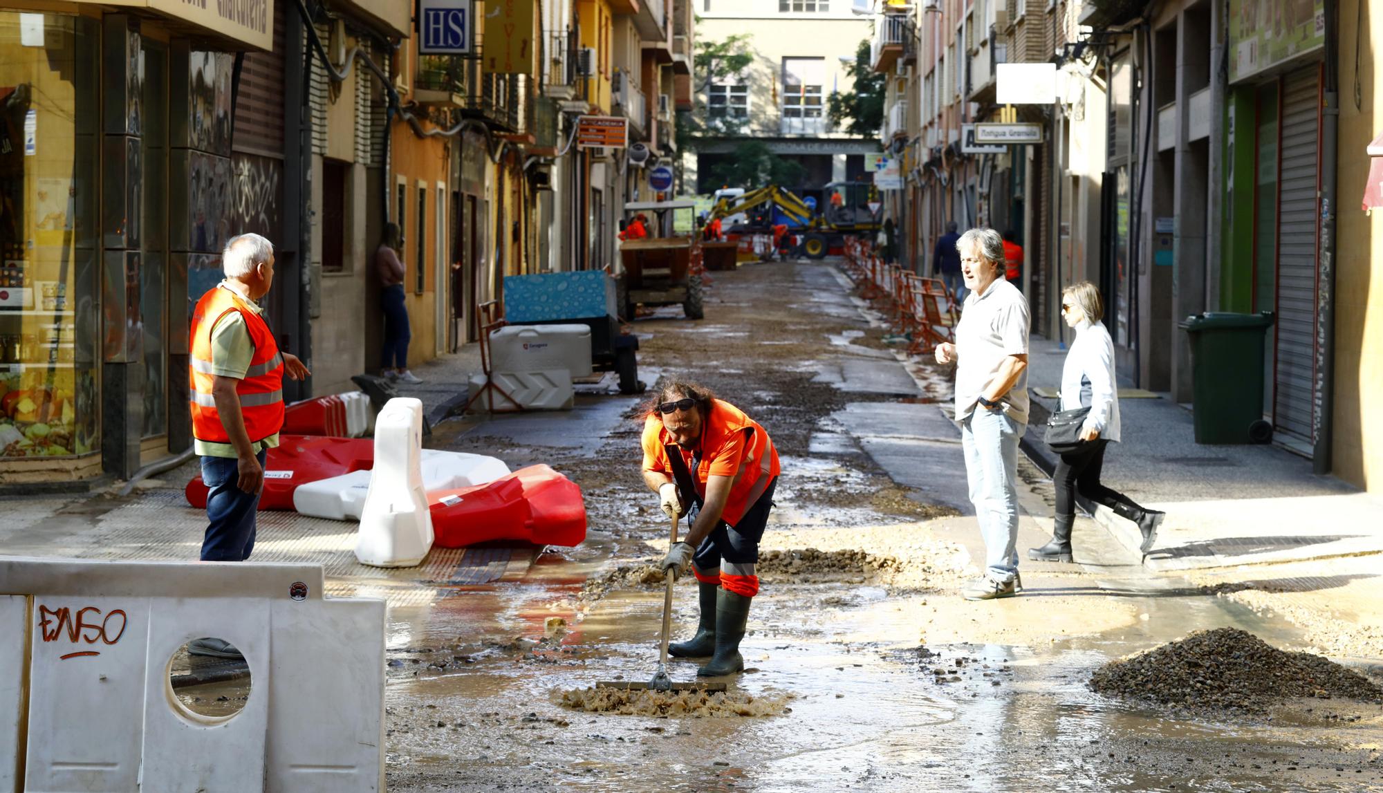 Reventón en la "gafada" calle Concepción Arenal