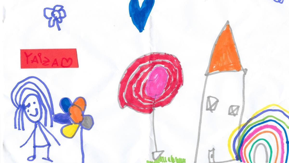 Dibujo de Yaiza, la niña de 4 años asesinada por su madre en Sant Joan Despí. Dibujo de Yaiza, la niña de 4 años asesinada por su madre en Sant Joan Despí.