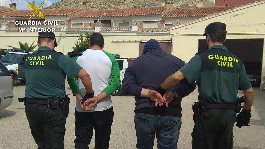Dos detenidos en Albudeite por robos con fuerza en zonas rurales de Archena y Librilla