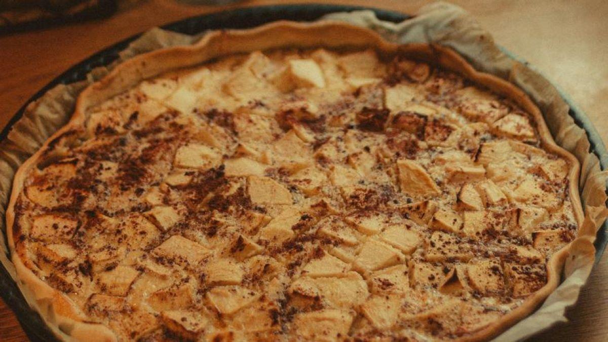 La tarta de manzanas invertida sin harina: fácil, económica y deliciosa