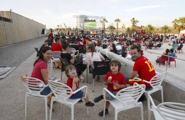 Así se ha vivido el España-Irlanda en las playas