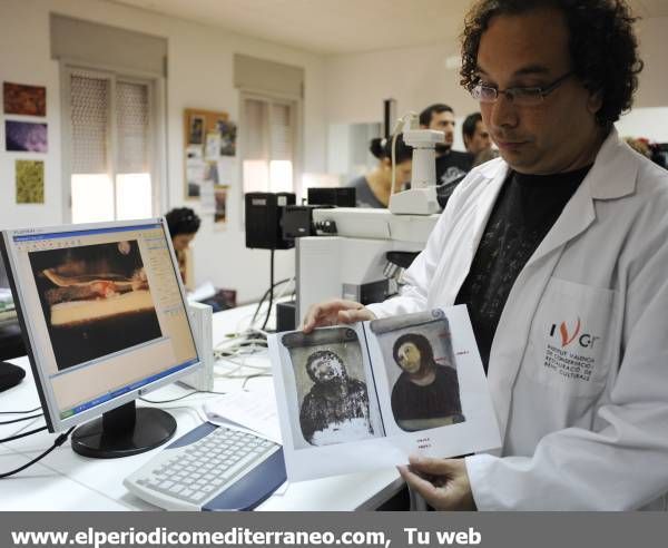 Rueda de prensa en el IVACOR sobre los análisis realizados para la futura restauración del Ecce Homo de Borja
