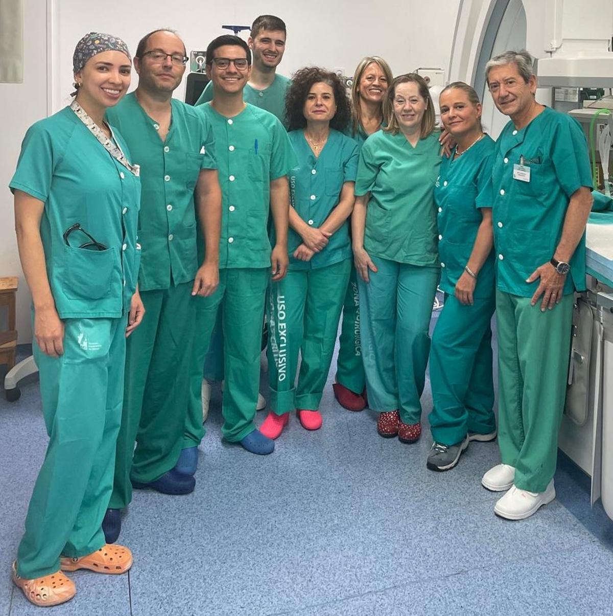 Equipo de Cardiología Intervencionista del Hospital Universitario de Badajoz.