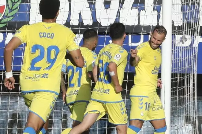 Roque Mesa, Dani Ojeda, Edu Espiau, Cristian Herrera y Jesé: siete años después marcaron cinco grancanarios en la misma jornada