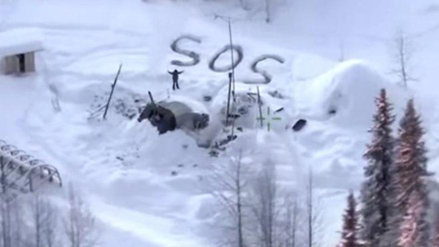 Rescate extremo: una señal de SOS en la nieve salva a un joven aislado durante 23 días a 26 grados bajo cero