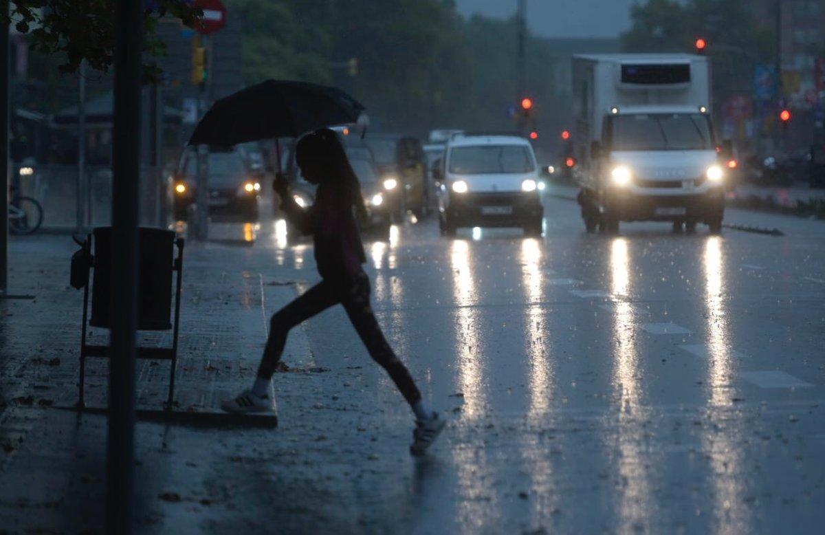 Lluvia en el sistema ibérico, norte de Valencia y sur de Catalunya.