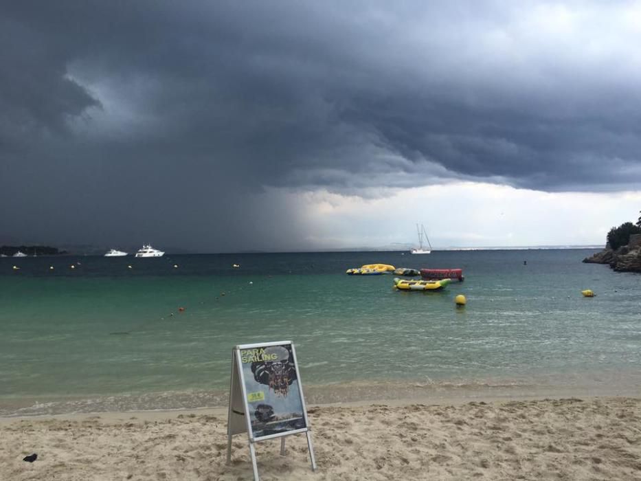 Las fuertes lluvias provocan problemas de circulación en Mallorca