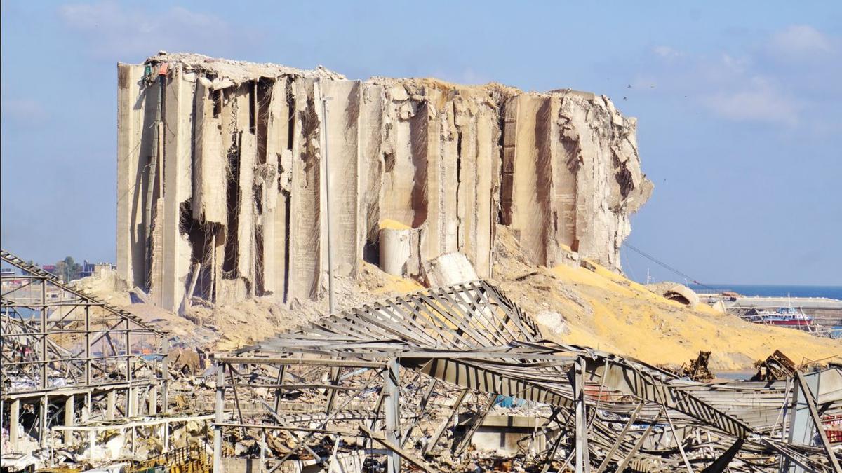 El port de la ciutat de Beirut, on treballa Feixas, va patir una forta explosió el 4 d’agost del 2020.