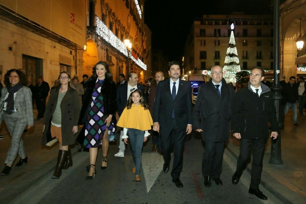 Encendido de las luces navideñas en Alicante