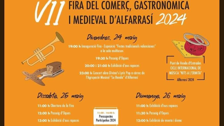 Alfarrasí celebra la I Fira Medieval dentro de la feria comercia y gastronómica
