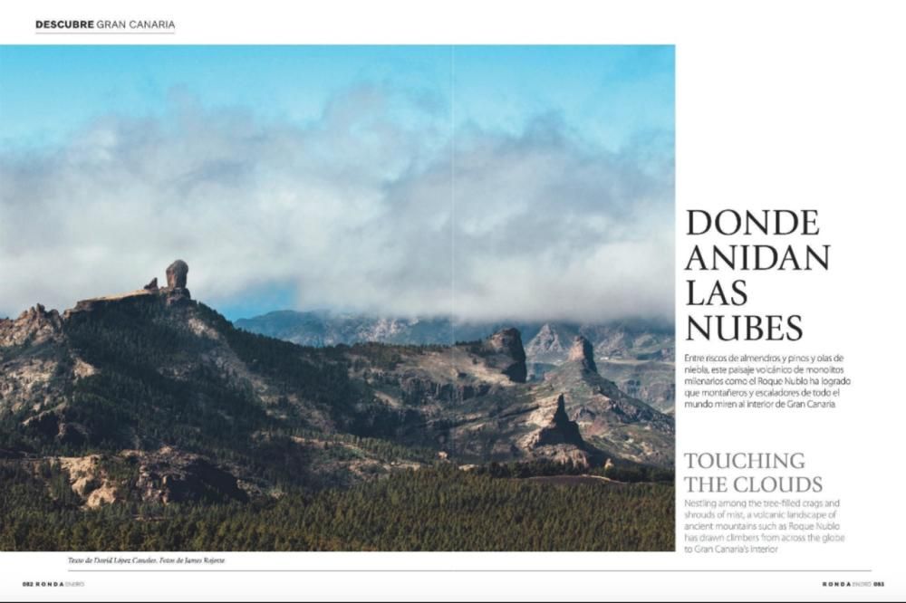 Iberia resalta los atractivos del Roque Nublo