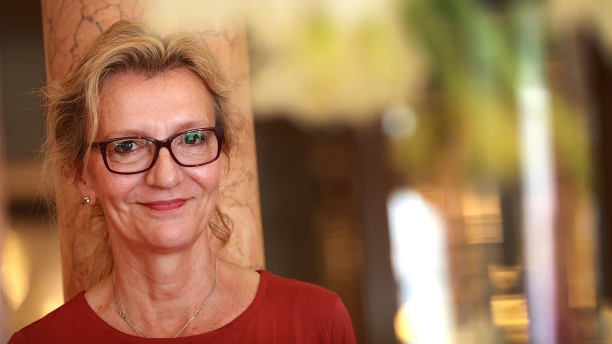 Elizabeth Strout, en su visita a Barcelona el año 2016