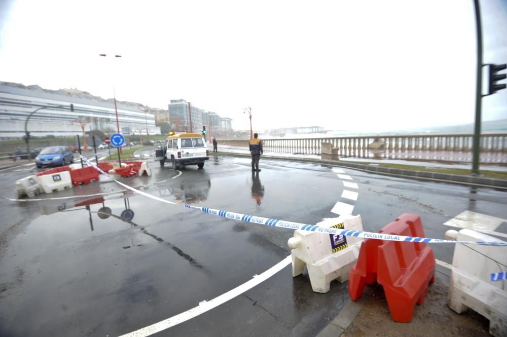 Temporal de viento en A Coruña