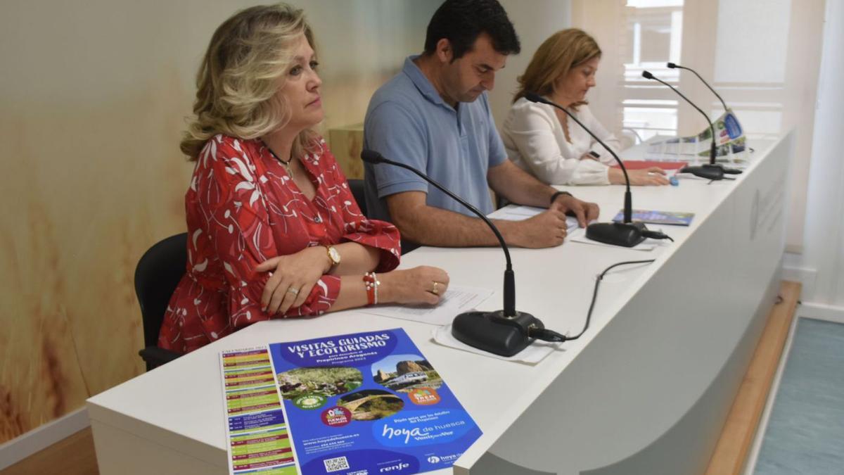 La presentación estuvo dirigida por Beatriz Calvo, Roberto Orós y Sonia Blanco. | HOYA DE HUESCA