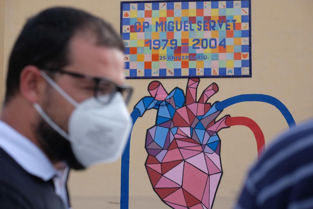 Murales interactivos en el colegio Miguel Servet de Elda