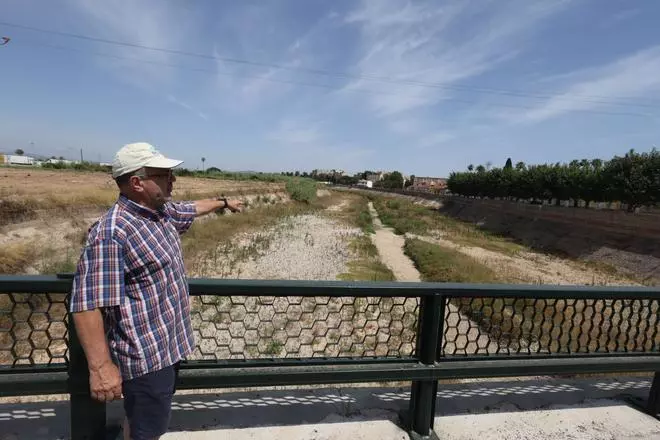 Xúquer Viu denuncia a la Fiscalía la desecación del tramo bajo del Magro en Algemesí desde hace una semana