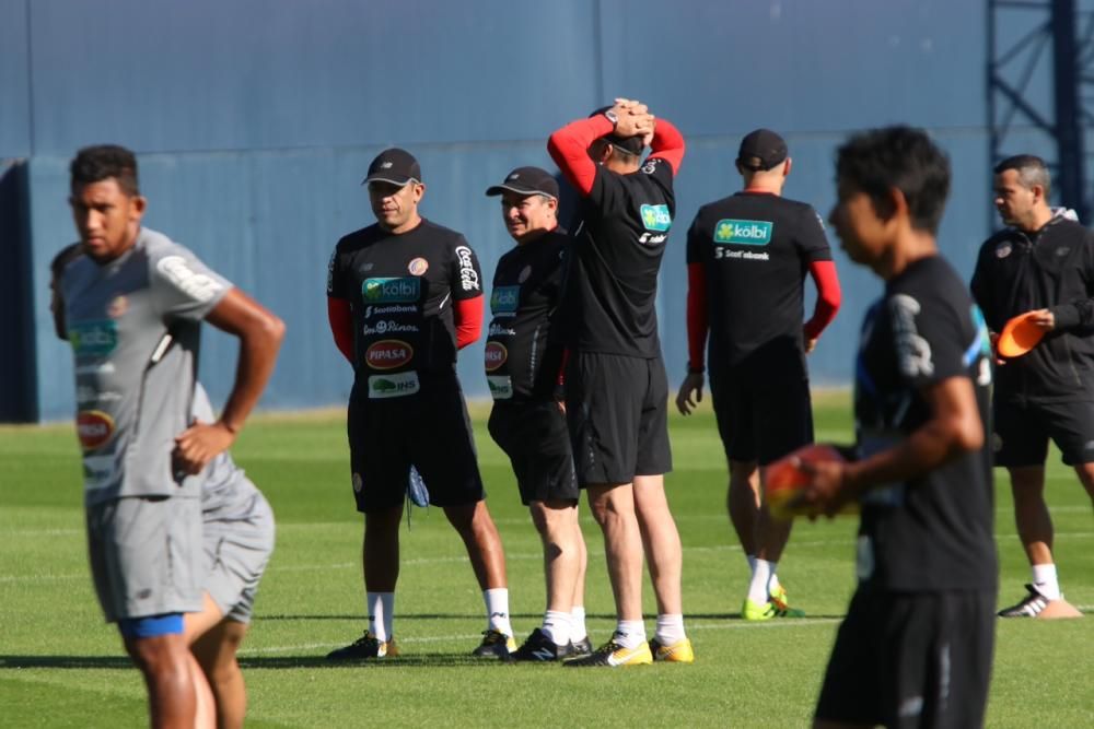 Entrenamiento de la selección de Costa Rica en Málaga