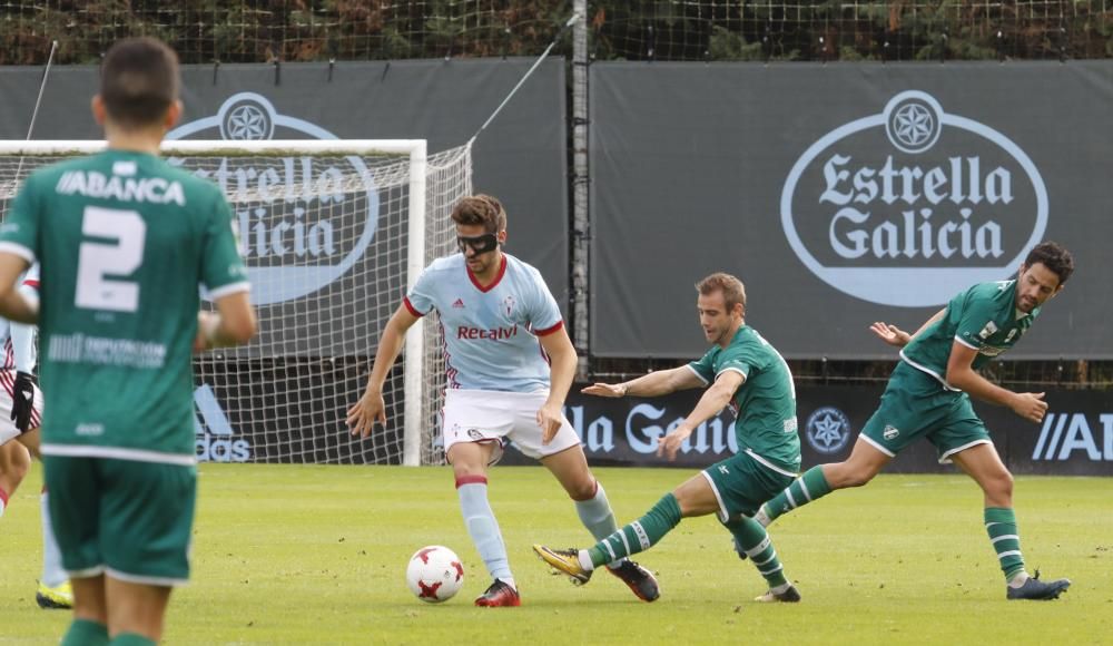 Celta B y coruxo firman tablas en Barreiro que permiten a ambos conjuntos frenar su mala racha.