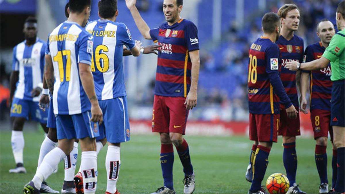 Los jugadores del Barça le tienen ganas al Espanyol