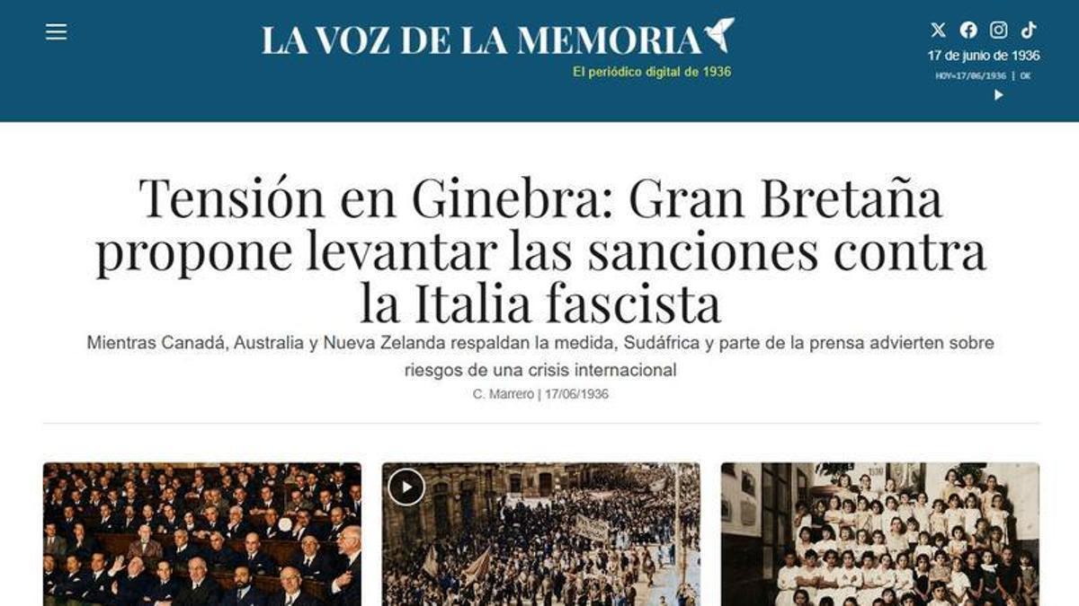 ‘La Voz de la Memoria’, el diario digital sobre la República y el golpe del 36