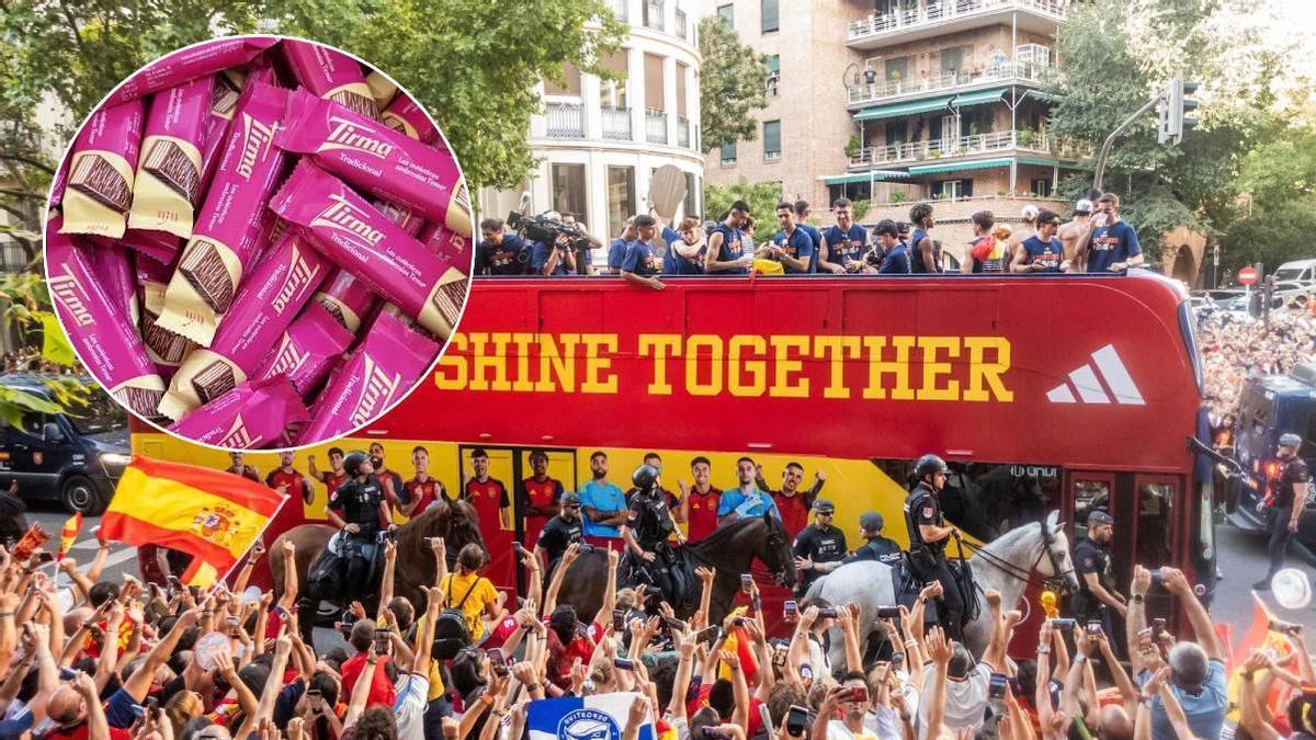 Ferran Torres, Pedri y una caja de ambrosías Tirma: así nació el momento más canario de la celebración del Mundial