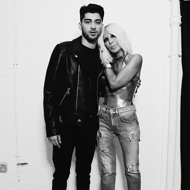 Zayn Malik y Donatella Versace