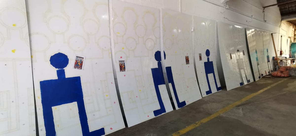 Así construye la obra en memoria de Martínez Garrido el artista Nelson Villalobos Así construye la obra en memoria de Martínez Garrido el artista Nelson Villalobos