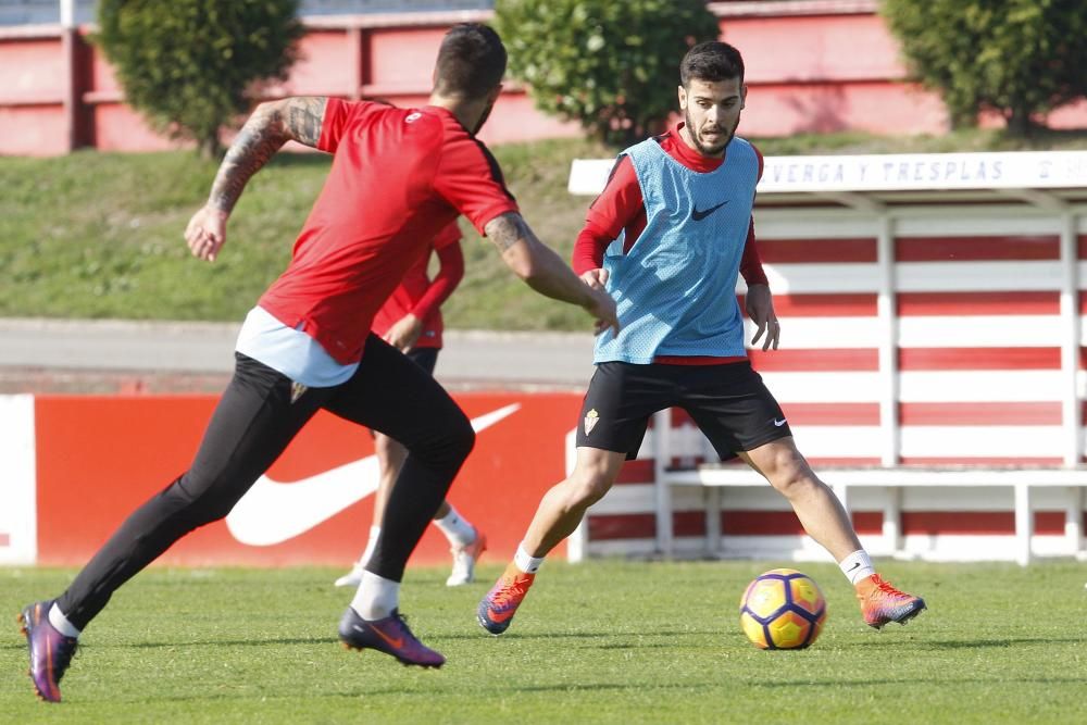 Entrenamiento del Sporting de Gijón