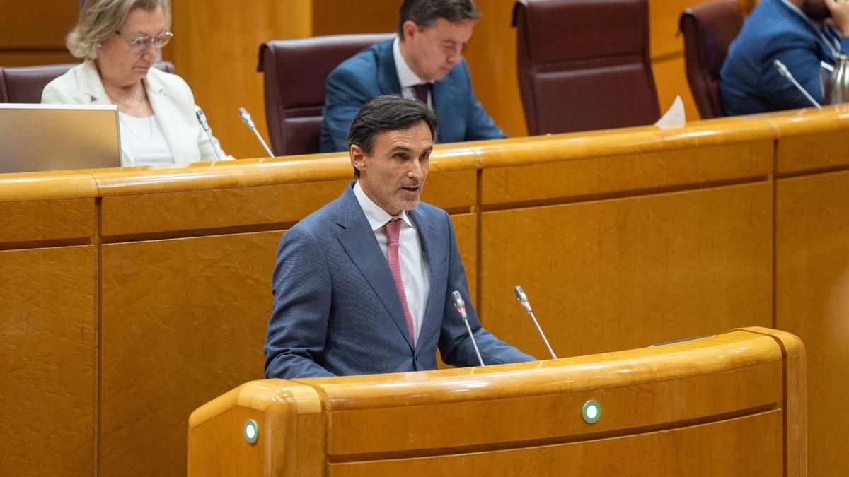 Jorge García Montoro, este lunes en el Senado.
