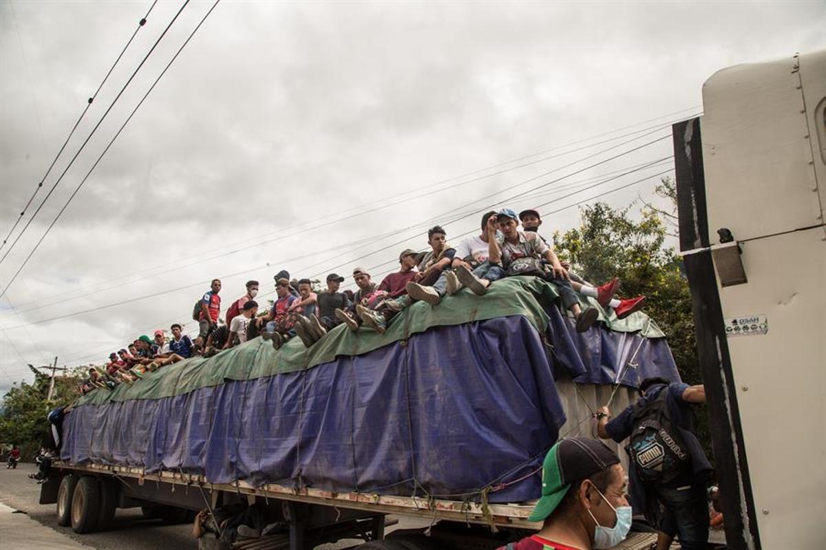 Bloqueada en Guatemala la caravana con 9.000 migrantes rumbo a