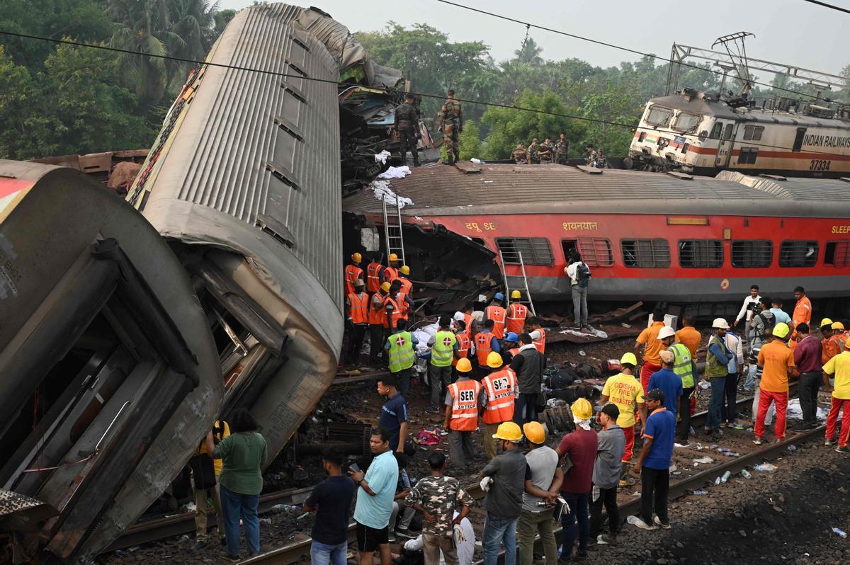 Accidente mortal de tren en la India