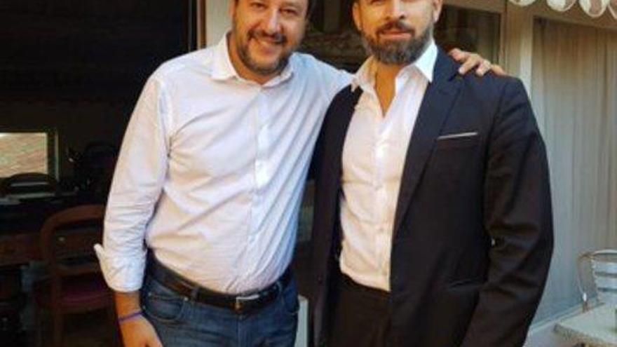 Abascal se reúne con Salvini y coinciden en luchar contra &quot;la inmigración masiva&quot;