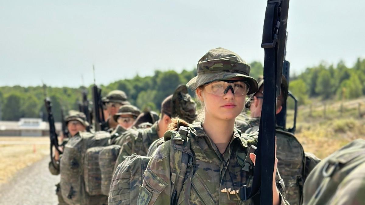 La Casa Real difunde fotos de las maniobras militares de la Princesa de Asturias