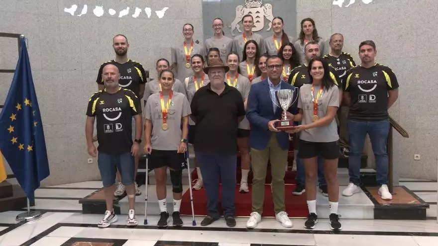 El Gobierno canario recibe al Rocasa Gran Canaria