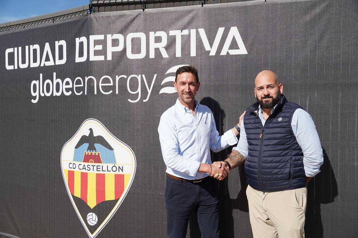 Alberto Gonzalez, CEO del CD Castellón y Roberto Peris, CEO de Globeenergy.