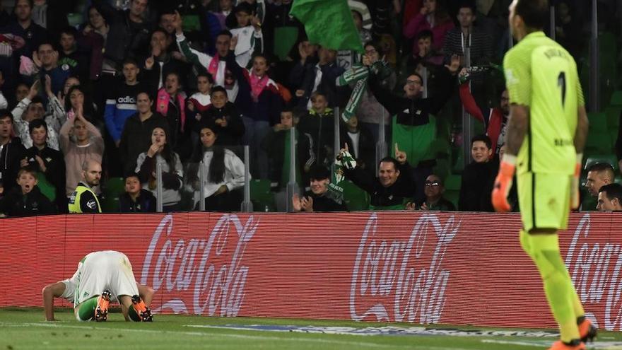 Roberto, tras el gol de Durmisi.