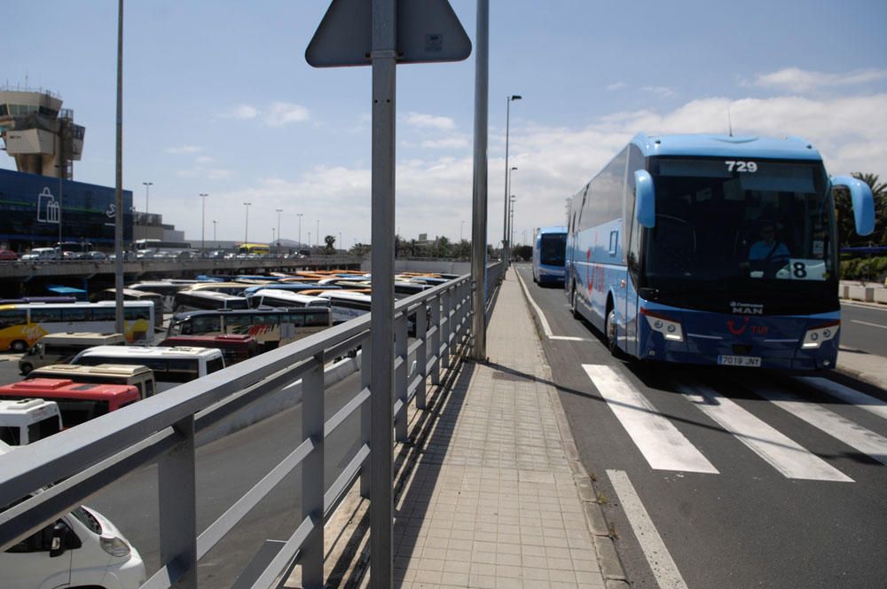 Llegada viajeros al aeropuerto de Gran Canaria